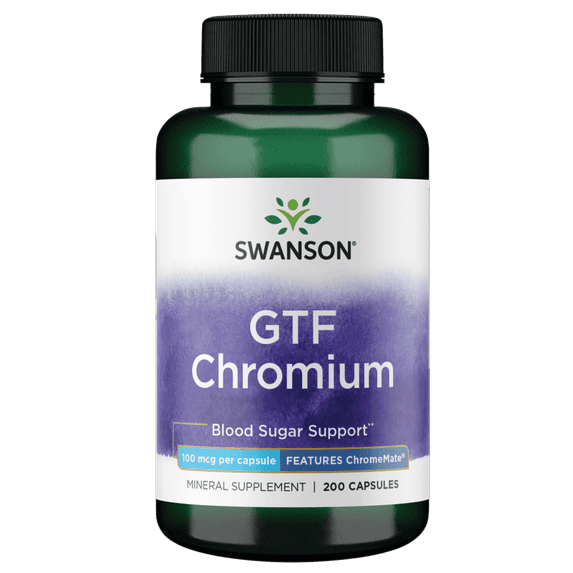 Swanson Gtf Chromium 100 Mcg 200 Capsules