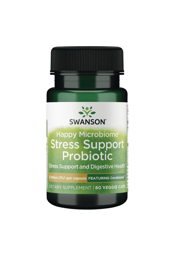 Happy Microbiome Stress Support Probiotic - Featuring Cerebiome