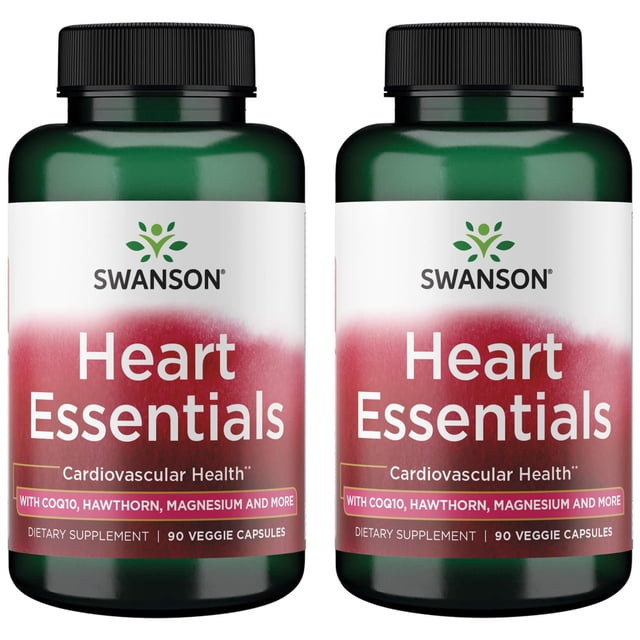 Swanson Heart Essentials 90 Vegan Caps 2 Pack - Walmart Business Supplies
