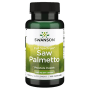Swanson Herbal Supplement Full Spectrum Saw Palmetto 540 mg Capsule 100ct