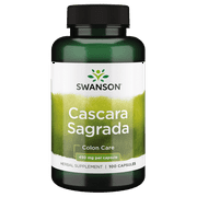 Swanson Herbal Supplements Cascara Sagrada 450 mg Capsule 100ct