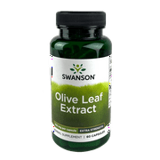 Swanson Herbal Supplements Extra Strength Olive Leaf Extract 750 mg Capsule 60ct