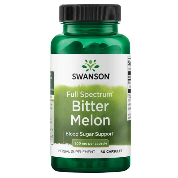 Swanson Full Spectrum Bitter Melon (Momordica) 500 Milligrams 60 Capsules