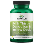Swanson Milk Thistle, Dandelion & Yellow Dock - Herbal Liver Support Supplement - Natural Supplement Helping to Maintain Overall Health & Wellbeing - (120 Capsules) 1 Pack