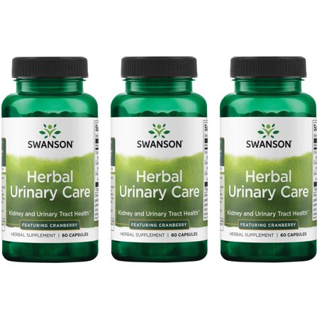 Swanson Herbal Urinary Care - Featuring Cranberry 60 Caps 3 Pack