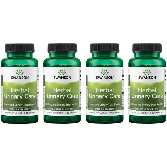 Swanson Herbal Urinary Care - Featuring Cranberry 60 Caps 4 Pack