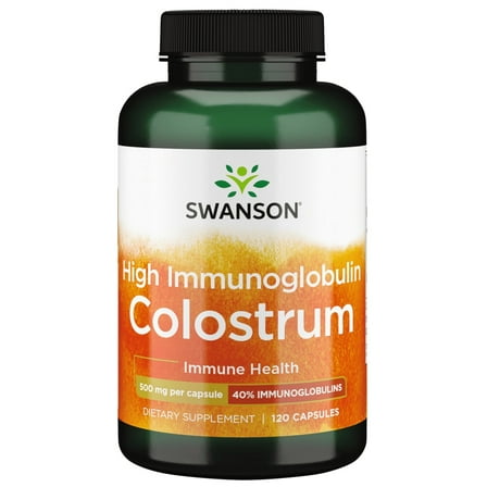 Swanson High Ig Colostrum 500 mg 120 Capsules