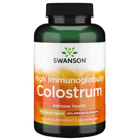 Swanson High Ig Colostrum 500 mg 120 Capsules