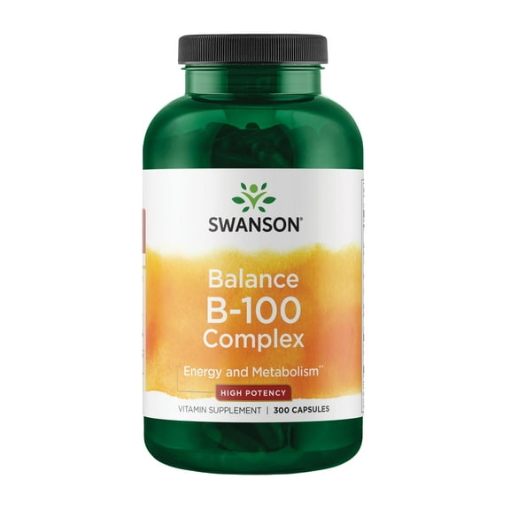 Swanson High Potency Balance B-100 Complex Capsules, 300 Count