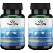 Swanson High Potency Pregnenolone 25 Milligrams 60 Capsules 2 Pack