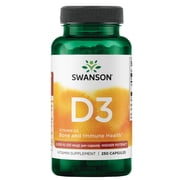 Swanson Vitamin D-3 cholecalciferol - High Potency - 2000 IU 50 mcg 250 Capsules