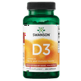 Swanson High Potency Vitamin D3 Capsules, 1,000 IU, 250 Count - Walmart.com
