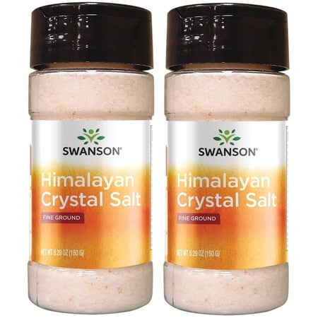 Swanson Himalayan Crystal Salt - Fine Ground 5.29 oz Salt 2 Pack
