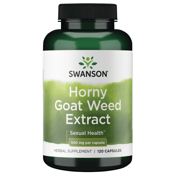 Swanson Horny Goat Weed Extract 500 mg 120 Capsules