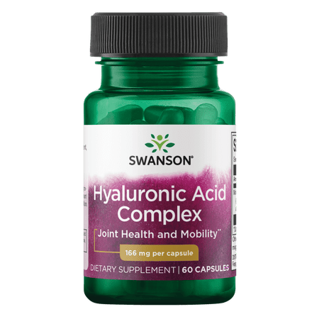 Swanson Hyaluronic Acid Complex 166 mg 60 Capsules