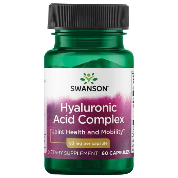 Swanson Hyaluronic Acid Complex 83 mg 60 Capsules
