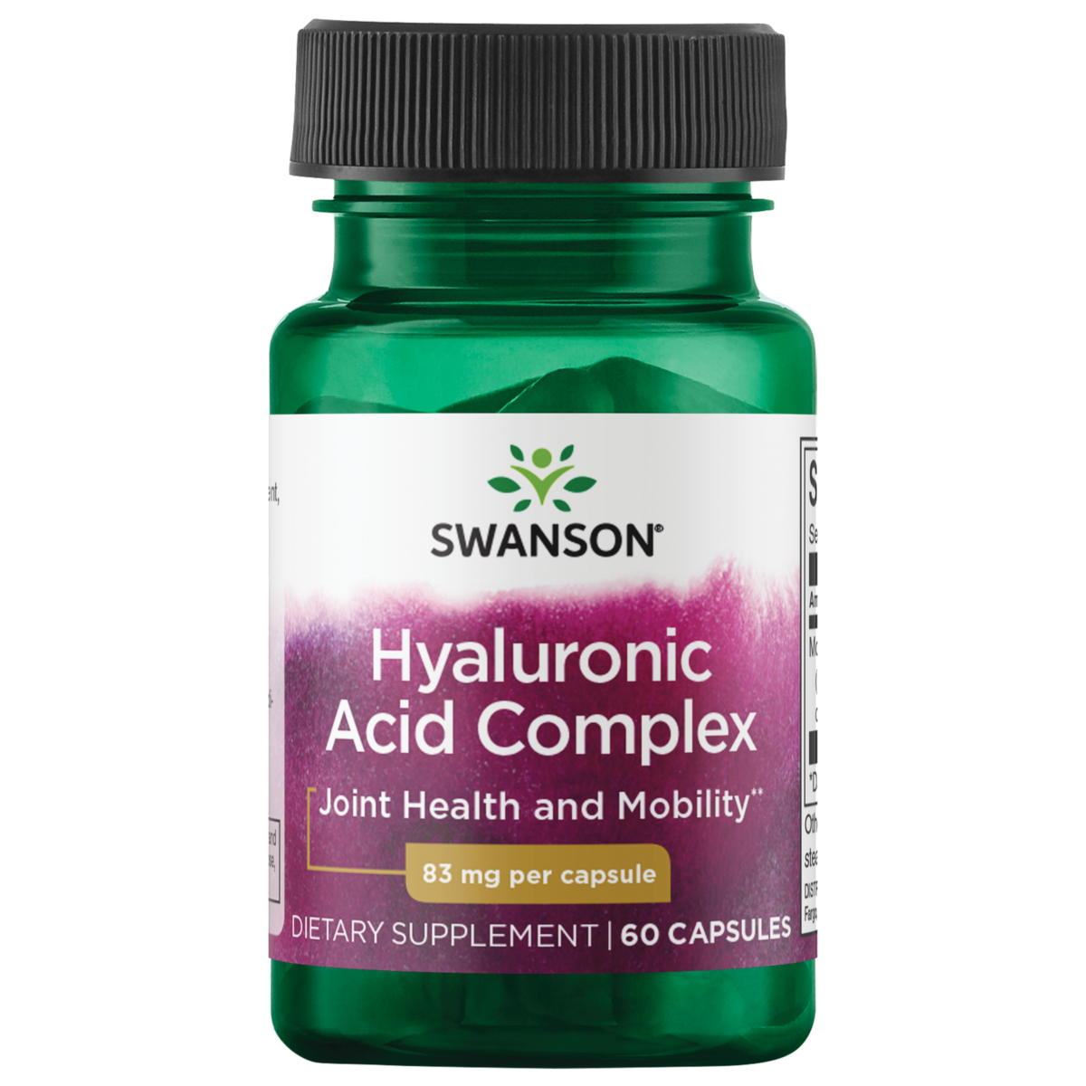 Swanson Hyaluronic Acid Complex 83 mg 60 Capsules
