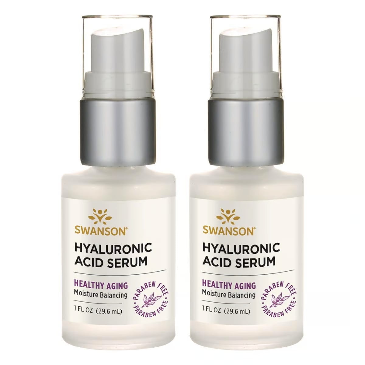 Swanson Hyaluronic Acid Serum 1 fl oz Serum 2 Pack