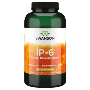 Swanson IP-6 Inositol Hexaphosphate - Natural Supplement Aiding Heart Health, Immune Support, and Promoting Healthy Blood Sugar - (240 Capsules, 500mg Each)
