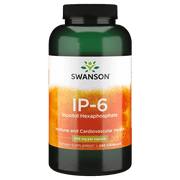 Swanson IP-6 Inositol Hexaphosphate - Natural Supplement Aiding Heart Health, Immune Support, and Promoting Healthy Blood Sugar - 240 Capsules, 500mg Each