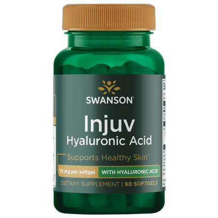 Swanson Injuv - Supports Natural Skin Moisture Retention - (90 Softgels, 70mg Each)