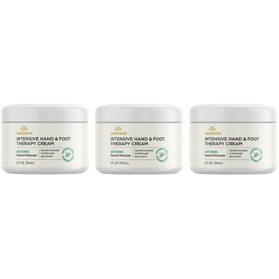 Swanson Intensive Hand & Foot Therapy Cream 2 fl oz Cream 3 Pack