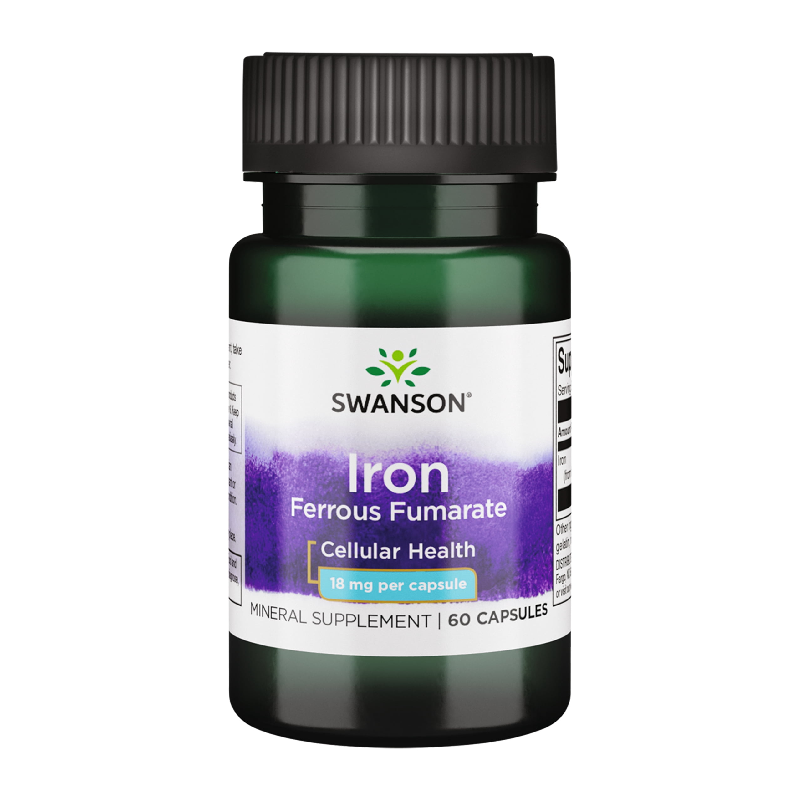 Swanson Iron Ferrous Fumarate 18 mg 60 Capsules