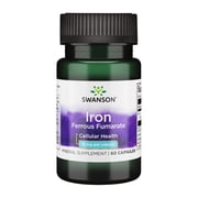 Swanson Iron Ferrous Fumarate 18 mg 60 Capsules