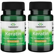 Swanson Keratin 50 mg 60 Caps 2 Pack