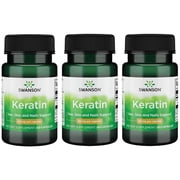 Swanson Keratin 50 mg 60 Caps 3 Pack
