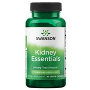 Swanson Kidney Essentials Health Supplements, Support for Urinary and Bladder Health, 60 Vegetarian Capsules