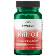 Swanson Krill Oil - Maximum Strength 1 G 30 Softgels