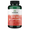 thumbnail image 1 of Swanson Krill Oil and Curcumin 60 Softgels, 1 of 6