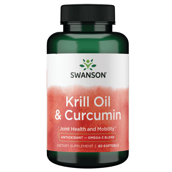 Swanson Krill Oil and Curcumin 60 Softgels