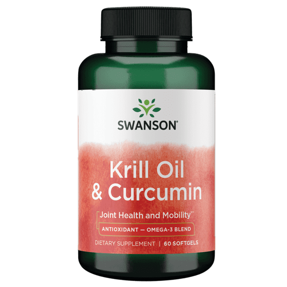 Swanson Krill Oil and Curcumin 60 Softgels