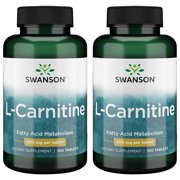 Swanson L-Carnitine 500 mg 100 Tabs 2 Pack