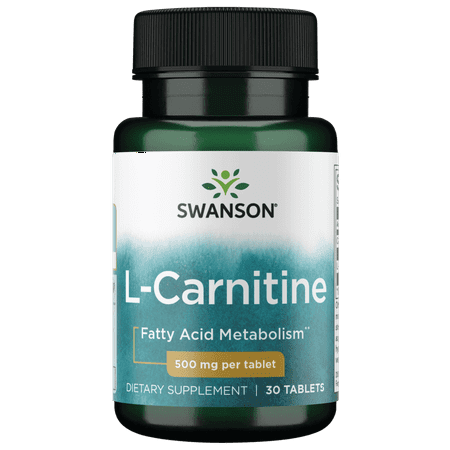 Swanson Amino Acid L-Carnitine 500 Milligrams 30 Tabs