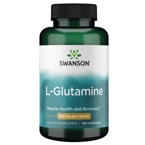 Swanson LGlutamine 500 mg 100 Capsules