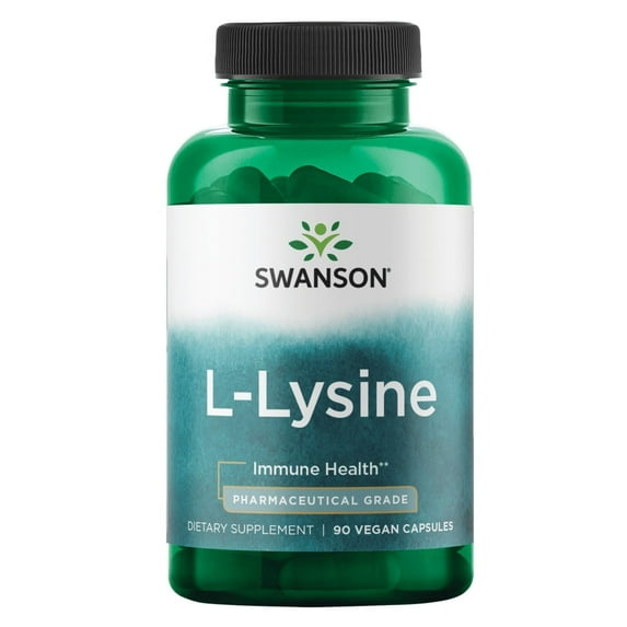 Swanson L-Lysine - Pharmaceutical Grade 500 mg 90 Veggie Capsules