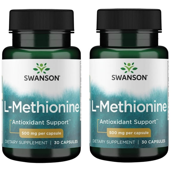 Swanson L-Methionine 500 mg 30 Caps 2 Pack