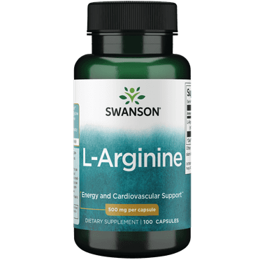 Swanson Amino Acid L-Arginine 500 Milligrams 100 Capsules
