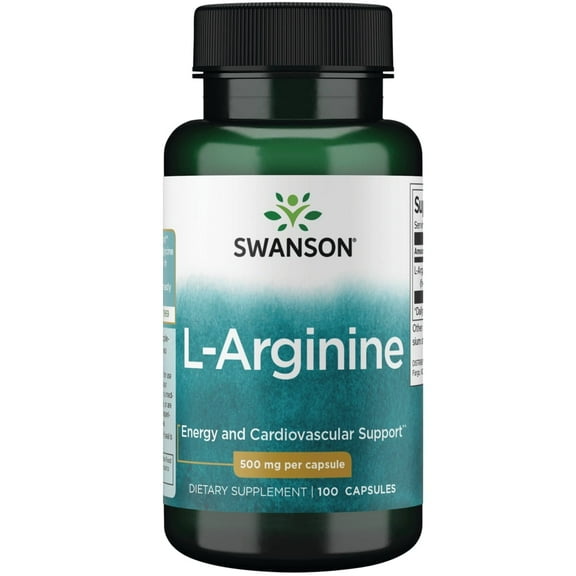 Swanson Amino Acid L-Arginine 500 Milligrams 100 Capsules