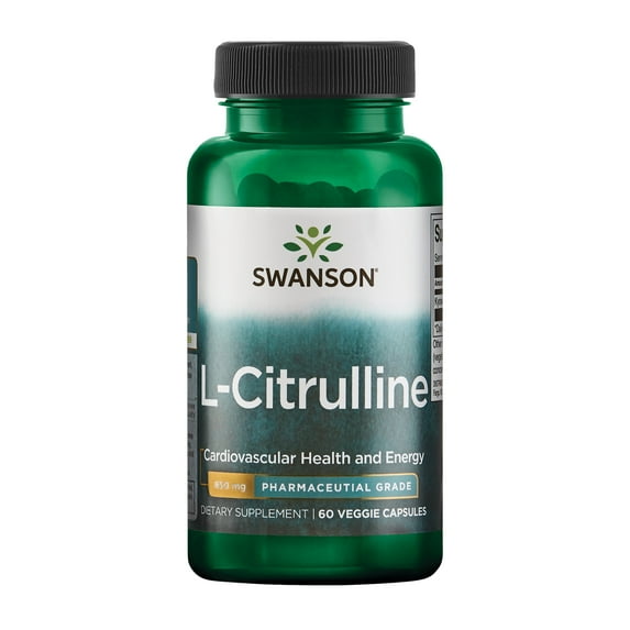 Swanson L-citrulline - Pharmaceutical Grade 850 mg 60 Veggie Capsules