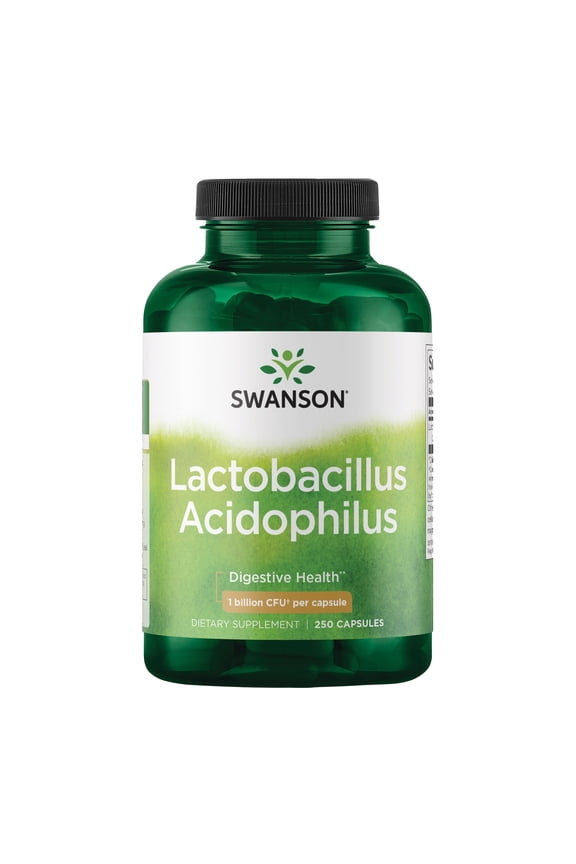 Lactobacillus Acidophilus - Probiotic Supplement Supporting Digestive Health with 1 Billion CFU Per Capsule - Promotes Bowel and GI Tract Health - (250 Capsules)