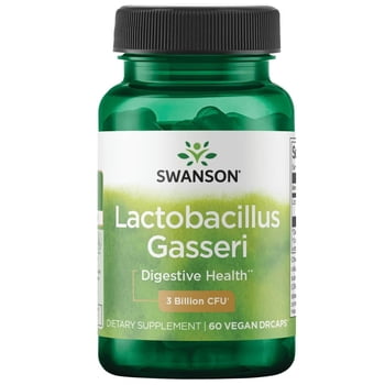Swanson Lactobacillus Gasseri Probiotic, Digestive Health & Metabolism Support, 3 Billion CFU, 60 Veggie Capsules