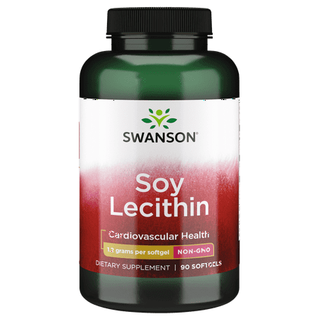 Swanson Lecithin Non-gmo 1,200 mg 90 Softgels