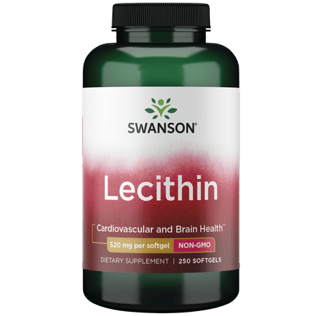 Swanson Lecithin Non-gmo 520 mg 250 Softgels