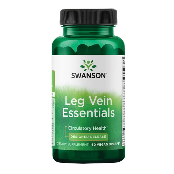 Swanson Leg Vein Essentials - Delayed Release 60 Veggie DrCapsules