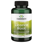 Swanson Licorice Root 450 mg 100 Capsules