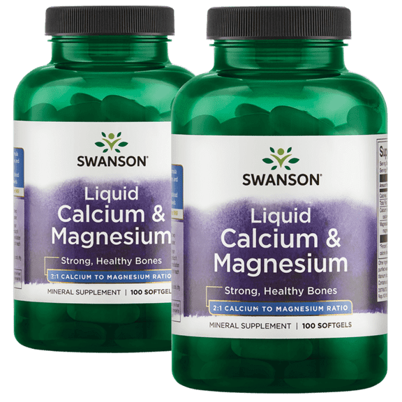 Swanson Liquid Calcium and Magnesium 200 Softgels